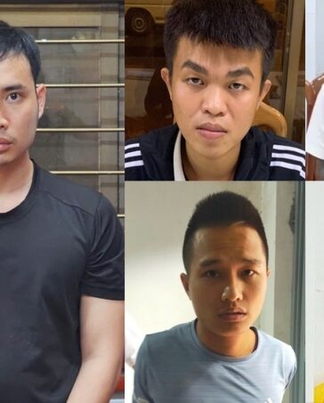 Các bị can trong vụ án. Ảnh: Bộ Công an