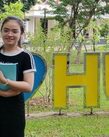 Nguyễn Thị Ngọc Hà hiện là sinh viên năm thứ nhất Khoa ngôn ngữ Hàn Quốc, trường Đại học Ngoại ngữ Huế. Ảnh: Nhân vật cung cấp