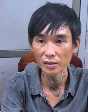 Trần Lưu Thanh Bạch tại cơ quan điều tra, ngày 17/11. Ảnh: Cảnh sát cung cấp