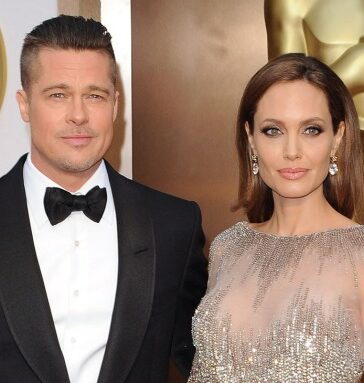Brad Pitt và Angelina Jolie tại Lễ trao giải Oscar 2014. Ảnh: Film Magic