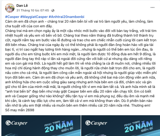 Bài dự thi của anh Lê Hùng Phương được ban tổ chức đánh giá cao. Ảnh chụp màn hình