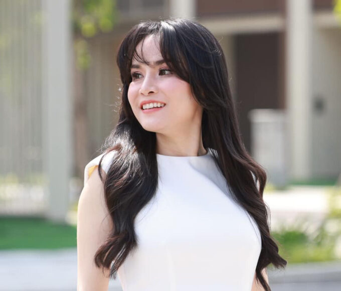 Ca sĩ Thu Ngọc tại hậu trường ghi hình chương trình hồi tháng 8. Ảnh: Nhân vật cung cấp