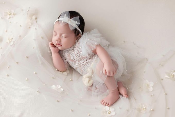 Vẻ đáng yêu của con gái mới sinh của Hoa hậu Đặng Thu Thảo. Ảnh: Nhân vật cung cấp