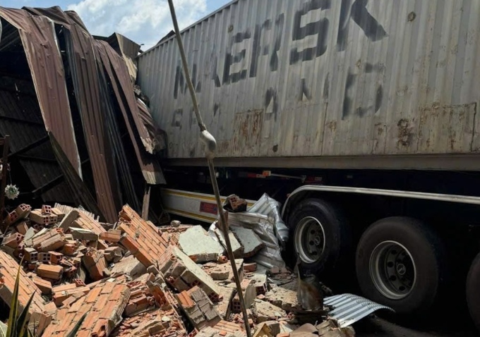 Hiện trường tai nạn. Ảnh: Minh Bằng