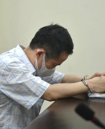 Bị cáo Duy Đức Tuấn tại tòa. Ảnh: Danh Lam