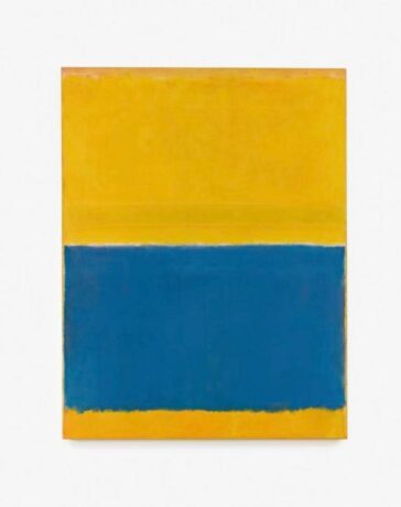 Tranh Không đề (Vàng và Xanh dương). Ảnh: Sothebys