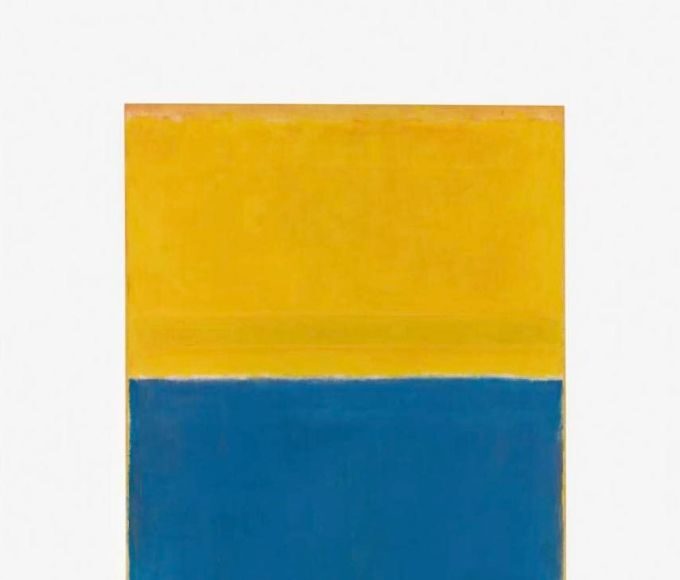 Tranh Không đề (Vàng và Xanh dương). Ảnh: Sothebys