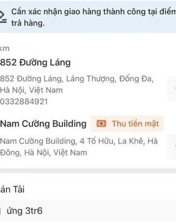 Một đơn hàng lừa đảo Thực tạo ra.