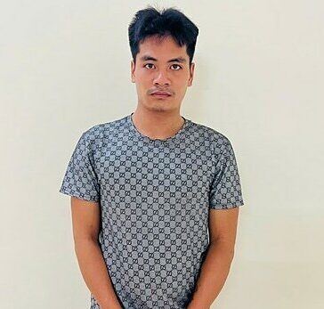 Nguyễn Văn Thiệu lúc bị bắt. Ảnh: Công an cung cấp
