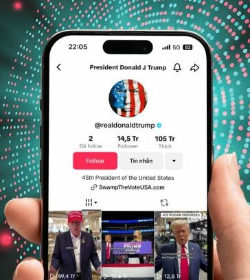 Tài khoản TikTok của ông Donald Trump. Đồ họa: Phiên An