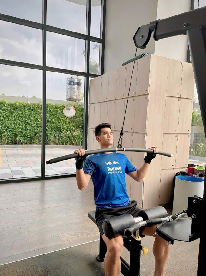 Tiến Linh dành nhiều thời gian cho đam mê thể thao. Ảnh: NVCC