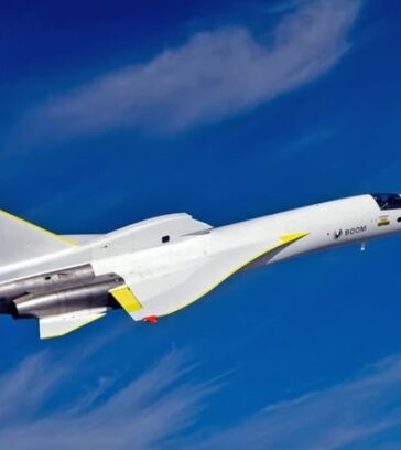 Máy bay XB-1 trong chuyến bay thử nghiệm thứ 5. Ảnh: Boom