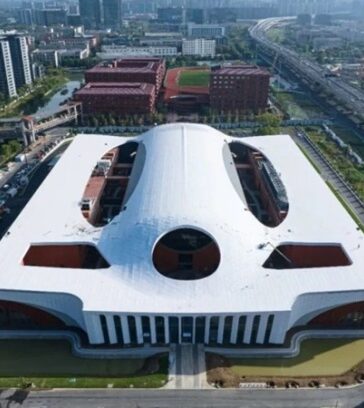 Cơ sở thí nghiệm liên ngành và siêu trọng lực ly tâm (CHIEF) ở Hàng Châu, Chiết Giang. Ảnh: Ifeng