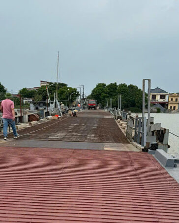 Cầu phao Ninh Cường đã hoạt động trở lại. Ảnh: Sở GTVT Nam Định