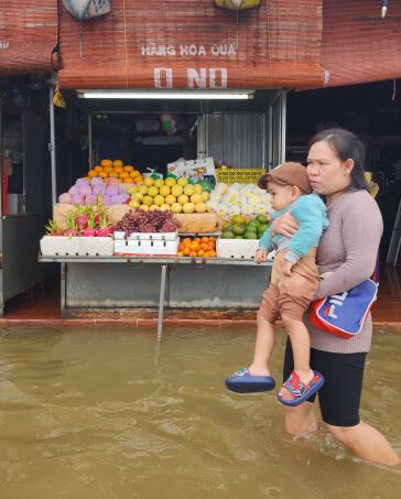 Lụt tại Thừa Thiên Huế tháng 11/2024. Ảnh: Võ Thạnh