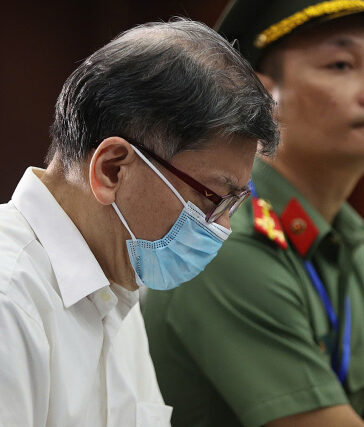 Ông Chu Lập Cơ tại tòa phúc thẩm. Ảnh: Quỳnh Trần