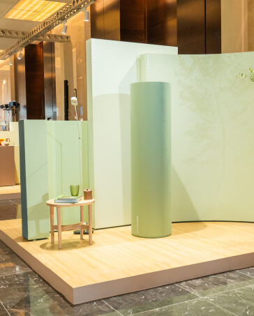 Jotun đưa tái hiện sự tươi mới của mùa xuân vào gam màu xanh látại sự kiện ra mắt ngày 8/11/2024. Ảnh: Jotun