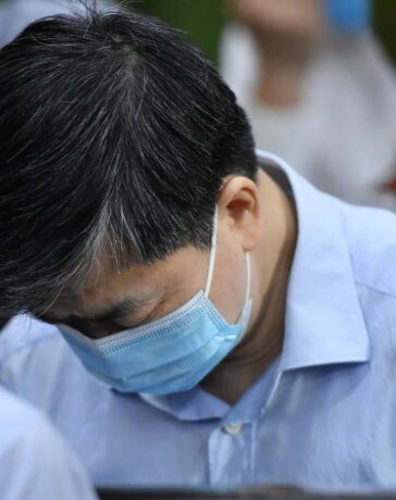 Ông Lê Đức Thọ tại tòa ngày 25/11. Ảnh: Thanh Tùng