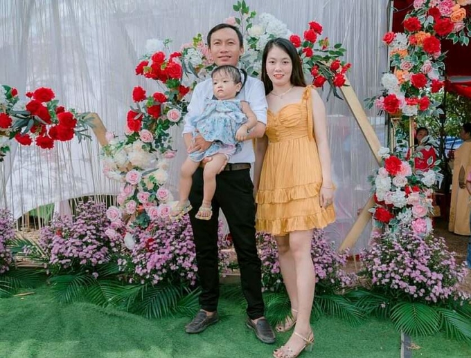 Vợ chồng Thu Tuyền và con gái Khả Linh. Ảnh: Nhân vật cung cấp